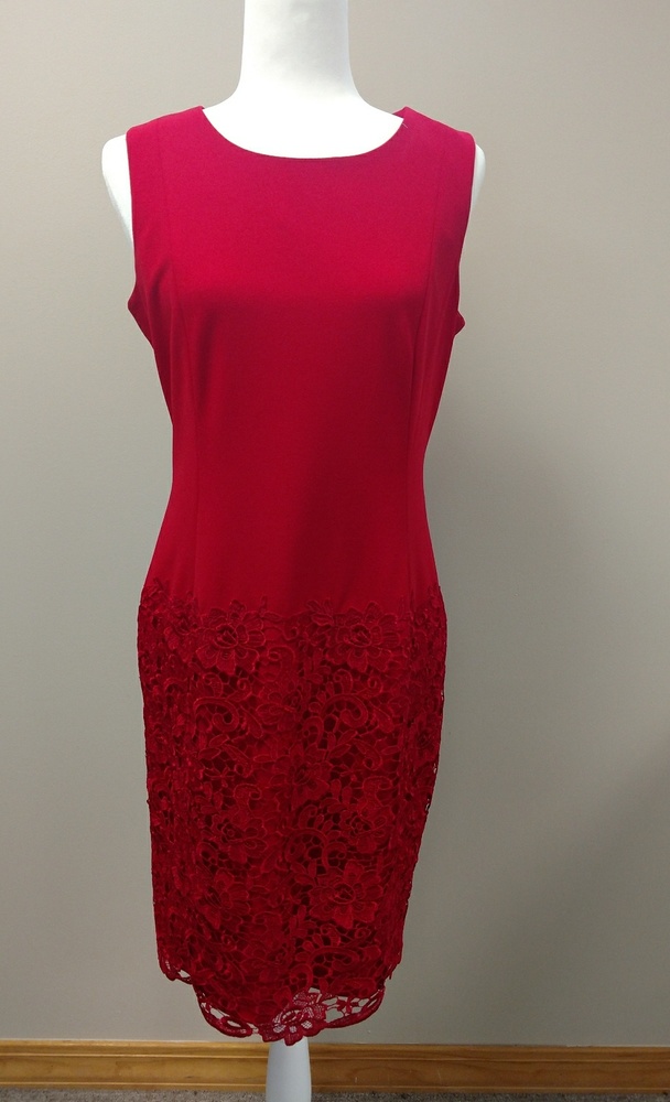 * sold* Calvin Klein Red Dress